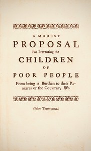 A Modest Proposal